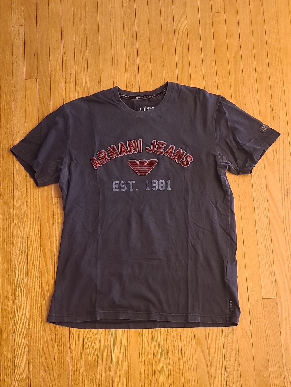 2 for $25 - AJ Armani Jeans - Men's XL Gray Armani Jeans T-Shirt
